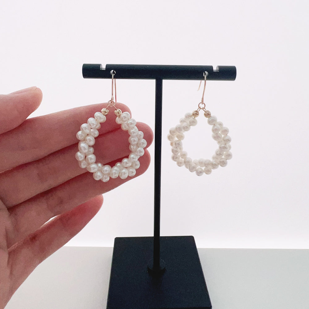 AAA 14K Gold Filled Freswater Pearls Dorp Earrings