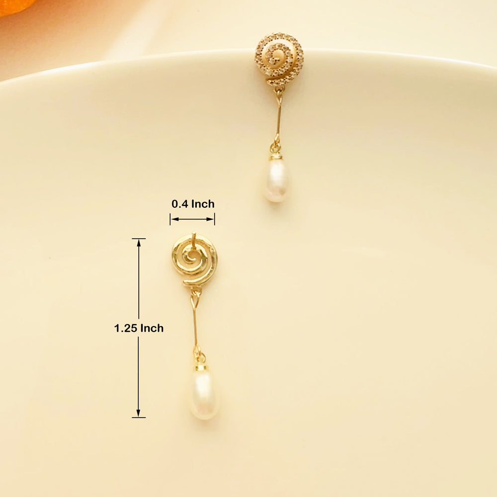 Sterling Silver AAA Freshwater Pearl Drop Earrings (Lollipops)