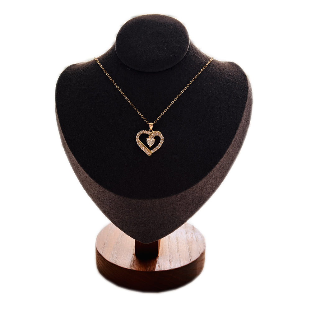 14K Gold Filled Heart Pendant Necklace